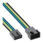 Preview: InLine® Lüfterkabel Verlängerung PWM, 4pol Molex Stecker / Buchse, 0,70m