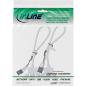 Preview: InLine® Slotblech USB 2.0, 2x USB Buchse auf 2x 5pol Pfostenverbinder, 0,3m