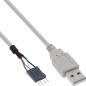 Preview: InLine® USB 2.0 Adapterkabel, Buchse A auf Pfostenanschluss, 0,40m