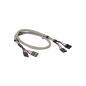 Preview: InLine® USB 2.0 Verl., intern, 2x 4pol Pfostenstecker / Pfostenbuchse, 0,60m