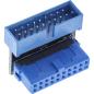 Preview: InLine® USB 3.0 Adapter intern, Pfostenanschluss Stecker/Buchse, unten gewinkelt