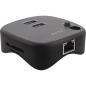 Preview: InLine® USB 3.0 Multiadapter, 2xUSB-A, RJ45, SD/MicroSD Cardreader, schwarz