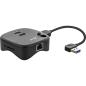 Preview: InLine® USB 3.0 Multiadapter, 2xUSB-A, RJ45, SD/MicroSD Cardreader, schwarz