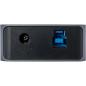 Preview: InLine® USB 3.0 Hub, 7-Port, mit Schalter, Aluminium, grau, mit Netzteil