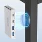 Preview: InLine® 4-Port Magnetic USB Hub, 2x USB-C, 2x USB-A, 10Gb/s, Aluminiumgehäuse