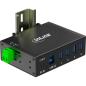 Preview: InLine® USB 3.2 Gen.1 Industrie-Hub, 4 Port, Aluminiumgehäuse, mit Netzteil