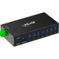 Preview: InLine® USB 3.2 Gen.1 Industrie-Hub, 7 Port, Aluminiumgehäuse, mit Netzteil