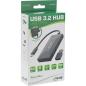 Preview: InLine® USB 3.2 Gen.1 Hub, USB-C zu 2 Port USB-C und 3 Port USB-A, mit PSU