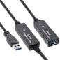 Preview: InLine® USB 3.2 Gen.1 Aktiv-Verlängerung, Stecker A an Buchse A, schwarz, 15m