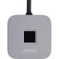 Preview: InLine® USB Fingerabdruckscanner mit Hub, Windows Hello kompatibel 1,5m silber