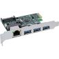 Preview: InLine® Combokarte Gigabit Netzwerk und USB 3.2 Gen.1, 1x RJ45, 3x USB-A