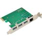 Preview: InLine® Combokarte Gigabit Netzwerk und USB 3.2 Gen.1, 1x RJ45, 3x USB-A