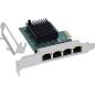 Preview: InLine® Quad Gigabit Netzwerkkarte, 4x RJ45 1 Gb/s, PCIe x1