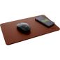 Preview: InLine® Maus-Pad, Wireless Charging, 370x225x7mm, braun