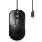 Preview: Perixx PERIMICE-209C, kabelgebundene USB-C Maus, Scrollrad, Links-&Rechtshänder
