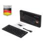 Preview: Perixx PERIBOARD-732B DE, Mini-Tastatur Wireless, mit Beleuchtung, schwarz