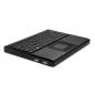 Preview: Perixx PERIBOARD-510 H PLUS US, Mini USB-Tastatur, Touchpad, Hub, schwarz