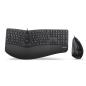 Preview: Perixx PERIDUO-505B, DE, Tastatur- und Maus Set, USB-Kabel, ergonomisch, schwarz