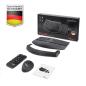 Preview: Perixx PERIDUO-606A DE, 3-in-1 Tastatur- und Maus-Set, kabellos, ergonomisch