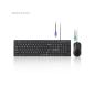 Preview: Perixx PERIDUO-117 P DE Tastatur-Maus-Set, PS/2, kabelgebunden, schwarz