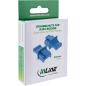 Preview: InLine® Staubschutz, für RJ45 Buchse blau 10er Blister