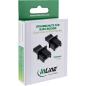 Preview: InLine® Staubschutz, für RJ45 Buchse schwarz 10er Blister