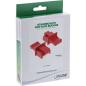 Preview: InLine® Staubschutz, für RJ45 Buchse, rot 100er Pack