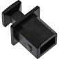 Preview: InLine® Staubschutz, für USB-B Buchse, schwarz 50er Pack