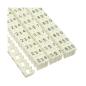 Preview: 100er Pack InLine® Kabelmarkierer 6mm, Nr.0-9, weiß