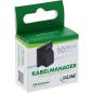 Preview: 10er Pack InLine® Kabelmanager Klebesockel M, Nylon, 3M-Klebepad, schwarz