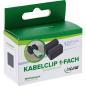 Preview: 10er Pack InLine® Kabelclip, 1-fach, selbstklebend, schwarz