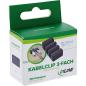 Preview: 5er Pack InLine® Kabelclip, 3-fach, selbstklebend, schwarz