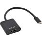 Preview: InLine® USB Display Konverter, USB-C Stecker zu HDMI Buchse 4K/60Hz, schwarz