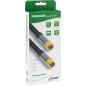 Preview: InLine® Premium SAT-Kabel, 4x geschirmt, 2x F-Stecker, >110dB, schwarz, 3m