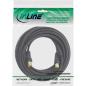 Preview: InLine® Antennenkabel Premium, 2x geschirmt, mit Filter, >85dB, schwarz, 10m