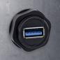 Preview: InLine® USB-A-Kabelkupplung, kurz, IP68, 2x USB-A Buchse, geschirmt