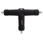 Preview: InLine® Netzkabelkupplung, IP68, 3-polig, 3-Wege, M20, schwarz