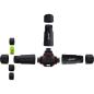 Preview: InLine® Netzkabelkupplung, IP68, 3-polig, 3-Wege, M20, schwarz