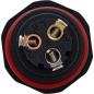 Preview: InLine® Netzkabelkupplung, IP68, 3-polig, 3-Wege, M20, schwarz