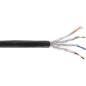 Preview: InLine® Außen-Verl.-kab. Cat.7a, S/FTP (PiMF) 4x2x0,58 AWG23, PE-Man. schw.,50m