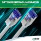 Preview: InLine® Patchkabel Slim, Cat.6A, S/FTP, TPE (LSZH) flexibel, PoE, grün, 2m