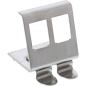 Preview: InLine® Keystone SNAP-In Metall-Modulhalter, 2-fach für Hutschiene