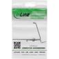 Preview: InLine® Keystone SNAP-In Metall-Modulhalter, 2-fach für Hutschiene, mit Lasche