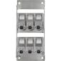 Preview: InLine® Verteilerkasten 6-Port Cat.6A Wand-/Hutschiene inkl. Keystone-Module