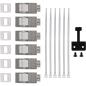 Preview: InLine® Verteilerkasten 6-Port Cat.6A Wand-/Hutschiene inkl. Keystone-Module