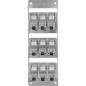Preview: InLine® Verteilerkasten 9-Port Cat.6A Wand-/Hutschiene inkl. Keystone-Module