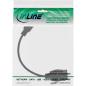Preview: InLine® USB 3.2 Gen1 Adapterkabel, USB A Stecker / Keystone Buchse, 0,2m