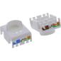 Preview: InLine® Keystone RJ45 Buchse, geschirmt, Cat.6A, schwarz 8er Pack