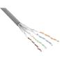 Preview: InLine® Patchkabel Cat.6 S/FTP (PiMf), grau, AWG27, PVC, CU, 100m
