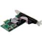 Preview: InLine® PCIe 4-Port RS-232 Karte, 4x D-Sub 9 Stecker, inkl. Low-Profile